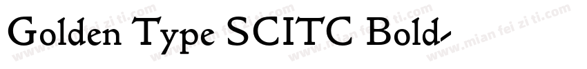 Golden Type SCITC Bold字体转换